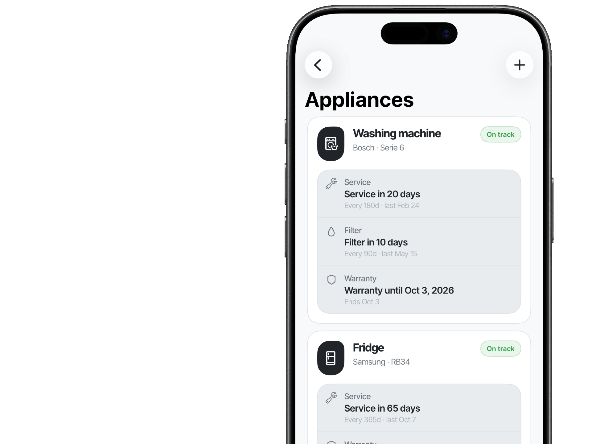 Nook Appliances screen
